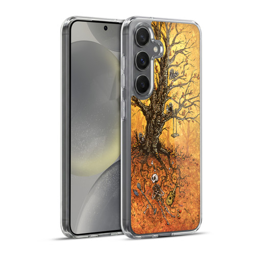 David Lozeau Colourful Art Tree Of Life Soft Gel Case for Samsung Galaxy S24+ 5G & MagSafe