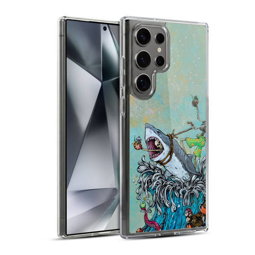 David Lozeau Colourful Art Surfing Soft Gel Case for Samsung Galaxy S24 Ultra 5G & MagSafe