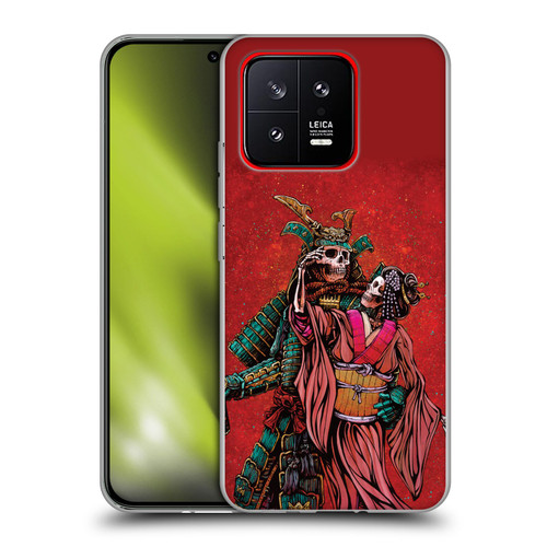 David Lozeau Colourful Art Samurai And Geisha Soft Gel Case for Xiaomi 13 5G