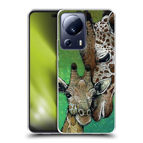 David Lozeau Colourful Art Giraffe Soft Gel Case for Xiaomi 13 Lite 5G