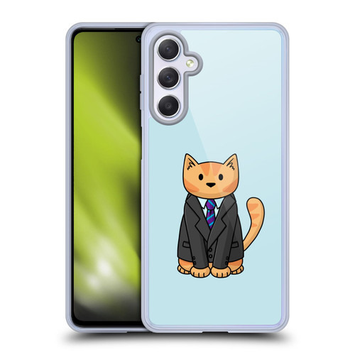 Beth Wilson Doodle Cats 2 Business Suit Soft Gel Case for Samsung Galaxy M54 5G