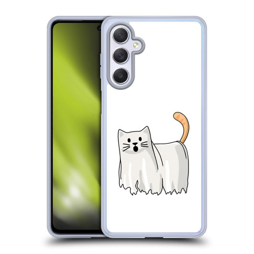 Beth Wilson Doodle Cats 2 Halloween Ghost Soft Gel Case for Samsung Galaxy M54 5G