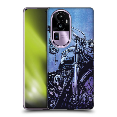 David Lozeau Skeleton Grunge Motorcycle Soft Gel Case for OPPO Reno10 Pro+