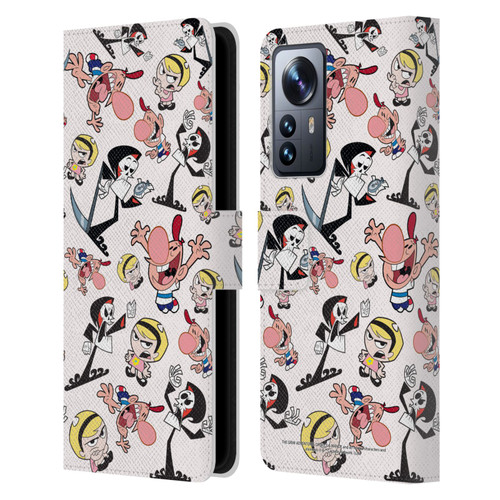 The Grim Adventures of Billy & Mandy Graphics Icons Leather Book Wallet Case Cover For Xiaomi 12 Pro