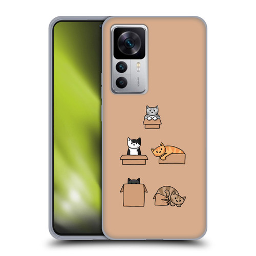 Beth Wilson Doodle Cats 2 Boxes Soft Gel Case for Xiaomi 12T 5G / 12T Pro 5G / Redmi K50 Ultra 5G