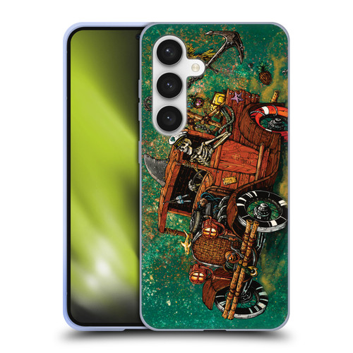 David Lozeau Skeleton Grunge Tiki Towing Soft Gel Case for Samsung Galaxy S24 5G