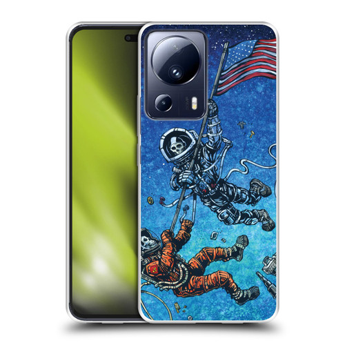 David Lozeau Skeleton Grunge Astronaut Battle Soft Gel Case for Xiaomi 13 Lite 5G
