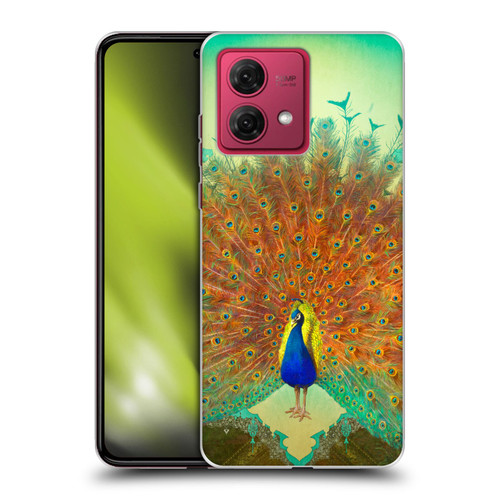 Duirwaigh Animals Peacock Soft Gel Case for Motorola Moto G84 5G