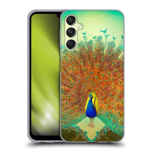 Duirwaigh Animals Peacock Soft Gel Case for Samsung Galaxy A24 4G / M34 5G