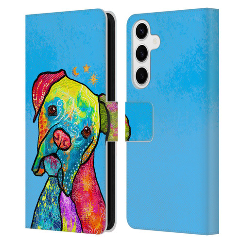 Duirwaigh Animals Boxer Dog Leather Book Wallet Case Cover For Samsung Galaxy S24+ 5G