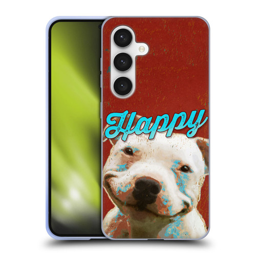 Duirwaigh Animals Pitbull Dog Soft Gel Case for Samsung Galaxy S24 5G