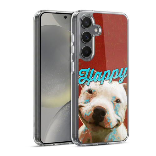 Duirwaigh Animals Pitbull Dog Soft Gel Case for Samsung Galaxy S24 5G & MagSafe