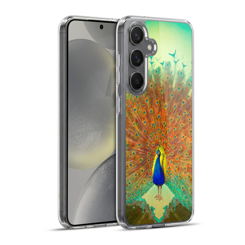 Duirwaigh Animals Peacock Soft Gel Case for Samsung Galaxy S24+ 5G & MagSafe