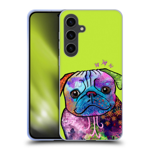 Duirwaigh Animals Pug Dog Soft Gel Case for Samsung Galaxy S24+ 5G