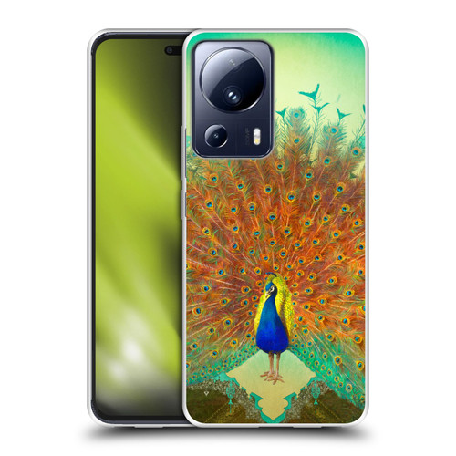 Duirwaigh Animals Peacock Soft Gel Case for Xiaomi 13 Lite 5G