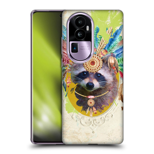 Duirwaigh Boho Animals Raccoon Soft Gel Case for OPPO Reno10 Pro+