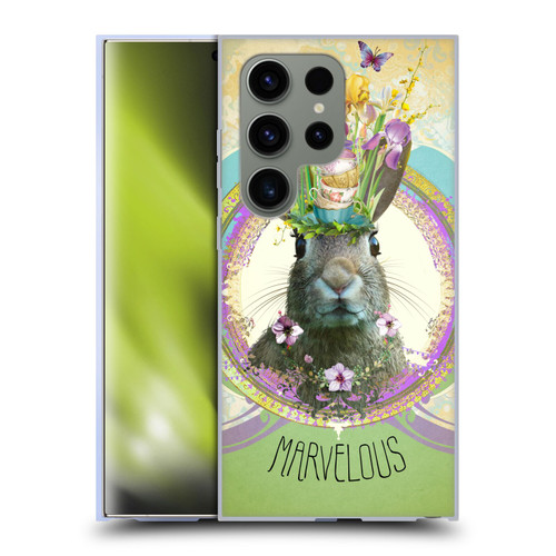 Duirwaigh Boho Animals Rabbit Soft Gel Case for Samsung Galaxy S24 Ultra 5G