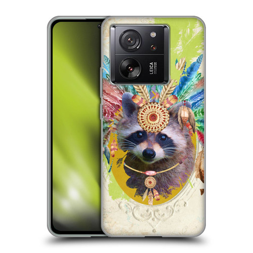 Duirwaigh Boho Animals Raccoon Soft Gel Case for Xiaomi 13T 5G / 13T Pro 5G