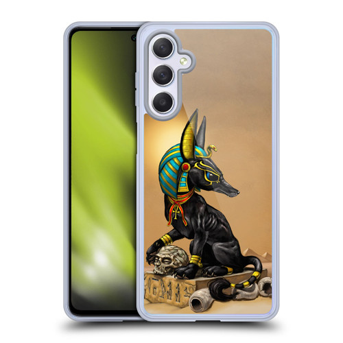 Stanley Morrison Art Egyptian Black Jackal Anubis Soft Gel Case for Samsung Galaxy M54 5G