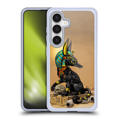 Stanley Morrison Art Egyptian Black Jackal Anubis Soft Gel Case for Samsung Galaxy S24 5G