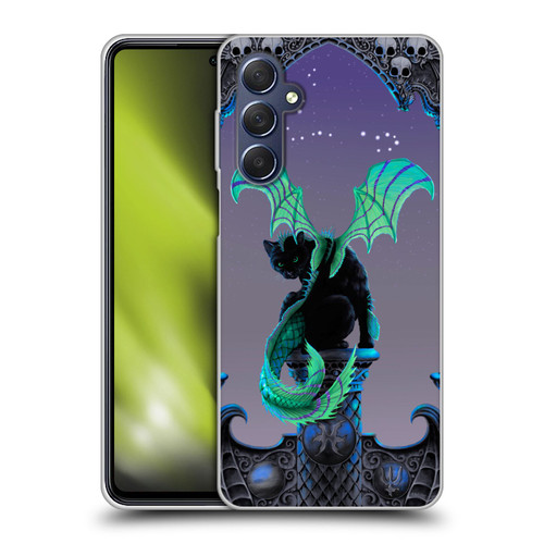 Stanley Morrison Dragons 2 Gothic Winged Cat Soft Gel Case for Samsung Galaxy M54 5G
