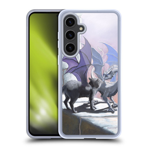 Stanley Morrison Dragons 2 Black Winged Cat Soft Gel Case for Samsung Galaxy S24+ 5G