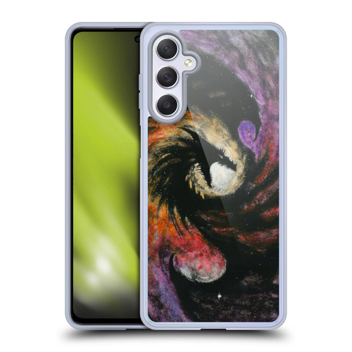 Stanley Morrison Dragons 3 Swirling Starry Galaxy Soft Gel Case for Samsung Galaxy M54 5G