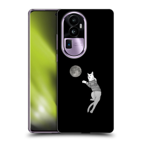 Barruf Animals Cat-ch The Moon Soft Gel Case for OPPO Reno10 Pro+