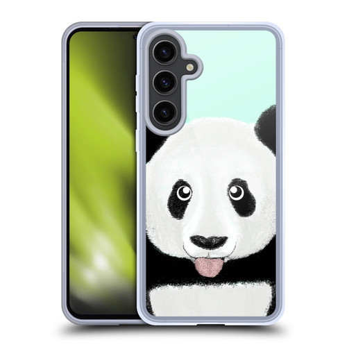 Barruf Animals The Cute Panda Soft Gel Case for Samsung Galaxy S24+ 5G