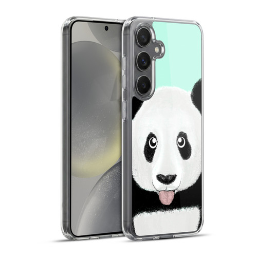 Barruf Animals The Cute Panda Soft Gel Case for Samsung Galaxy S24+ 5G & MagSafe