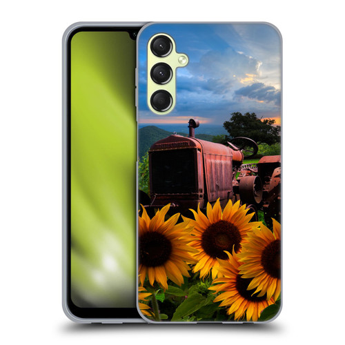 Celebrate Life Gallery Florals Tractor Heaven Soft Gel Case for Samsung Galaxy A24 4G / M34 5G