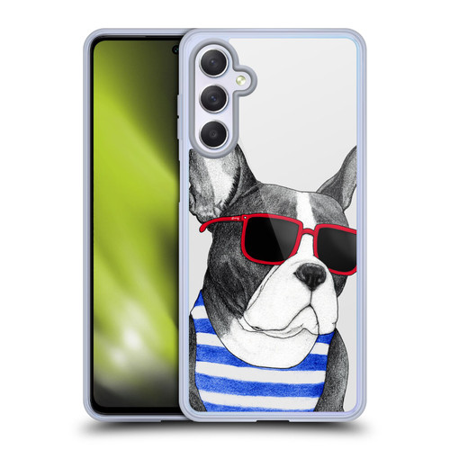 Barruf Dogs Frenchie Summer Style Soft Gel Case for Samsung Galaxy M54 5G