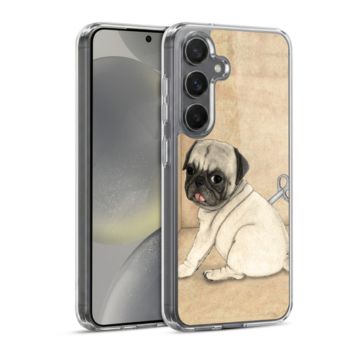 Barruf Dogs Pug Toy Soft Gel Case for Samsung Galaxy S24 5G & MagSafe