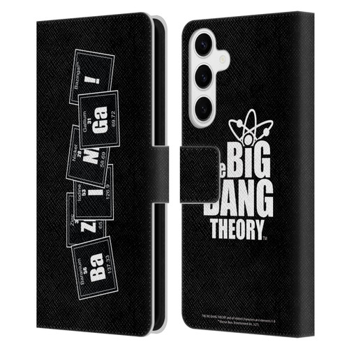 The Big Bang Theory Bazinga Elements Leather Book Wallet Case Cover For Samsung Galaxy S24+ 5G