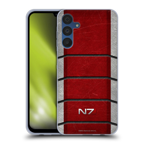 EA Bioware Mass Effect Graphics N7 Logo Armor Soft Gel Case for Samsung Galaxy A15 & MagSafe