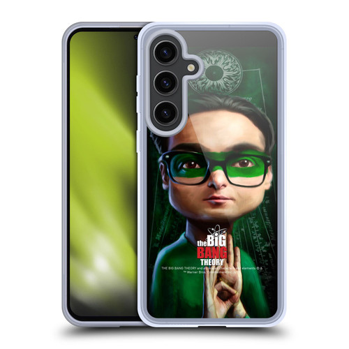 The Big Bang Theory Caricature Leonard Hofstadter Soft Gel Case for Samsung Galaxy S24+ 5G