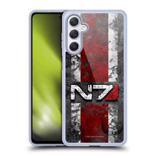 EA Bioware Mass Effect Graphics N7 Logo Distressed Soft Gel Case for Samsung Galaxy M54 5G