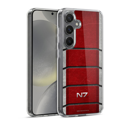 EA Bioware Mass Effect Graphics N7 Logo Armor Soft Gel Case for Samsung Galaxy S24 5G & MagSafe