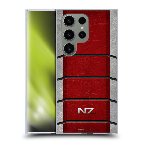 EA Bioware Mass Effect Graphics N7 Logo Armor Soft Gel Case for Samsung Galaxy S24 Ultra 5G & MagSafe