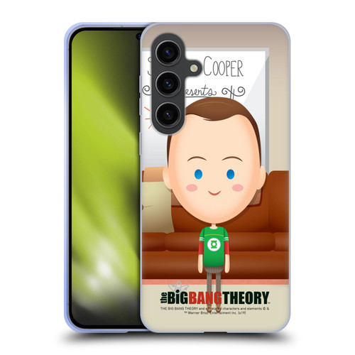The Big Bang Theory Character Art Sheldon Soft Gel Case for Samsung Galaxy S24+ 5G