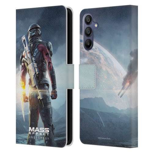 EA Bioware Mass Effect Andromeda Graphics Key Art Super Deluxe 2017 Leather Book Wallet Case Cover For Samsung Galaxy A15
