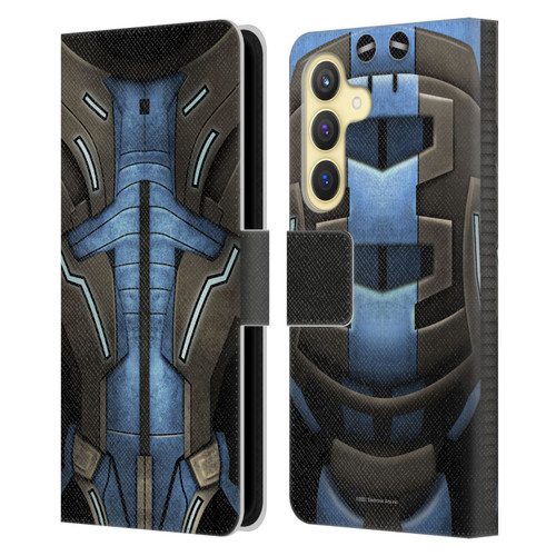EA Bioware Mass Effect Armor Collection Garrus Vakarian Leather Book Wallet Case Cover For Samsung Galaxy S24 5G