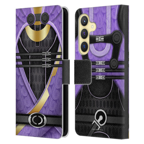 EA Bioware Mass Effect Armor Collection Tali'Zorah nar Rayya Leather Book Wallet Case Cover For Samsung Galaxy S24 5G