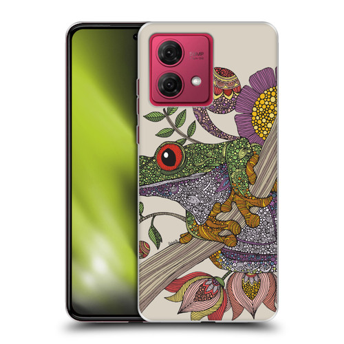 Valentina Animals And Floral Frog Soft Gel Case for Motorola Moto G84 5G