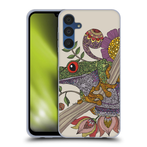 Valentina Animals And Floral Frog Soft Gel Case for Samsung Galaxy A15