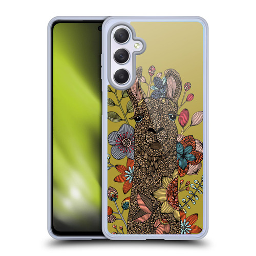 Valentina Animals And Floral Llama Soft Gel Case for Samsung Galaxy M54 5G