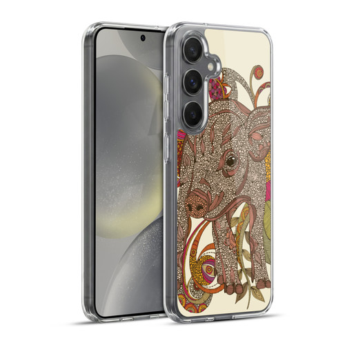 Valentina Animals And Floral Pig Soft Gel Case for Samsung Galaxy S24+ 5G & MagSafe