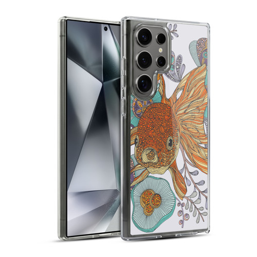 Valentina Animals And Floral Goldfish Soft Gel Case for Samsung Galaxy S24 Ultra 5G & MagSafe