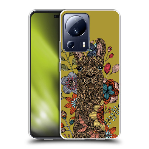 Valentina Animals And Floral Llama Soft Gel Case for Xiaomi 13 Lite 5G