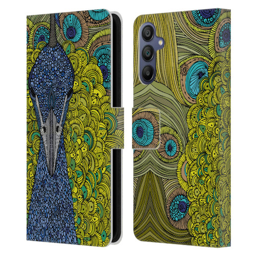 Valentina Birds The Peacock Leather Book Wallet Case Cover For Samsung Galaxy A15